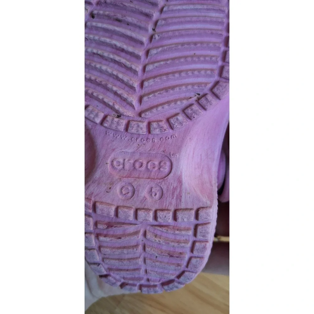 Crocs Classic Clog Kids Toddler C5 Pink Marbled Slip On Comfort Shoes Sandals